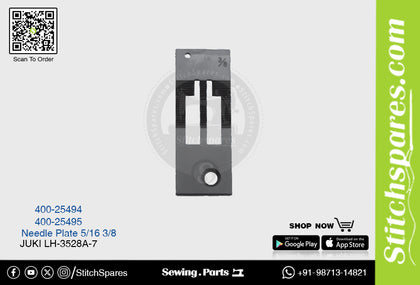 Strong H 400-25495 3/8 Needle Plate Juki LH-3528A-7 Double Needle Lockstitch Sewing Machine Spare Part