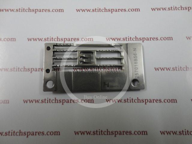 257018B56-N Needle Plate with Guide Chapa Aguja para pegasus Jack W664, W1662, W500, W562, W561, Máquina de coser de enclavamiento plano