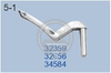 32359, 32656, 34584 LOOPER GUARD FRONT YAMATO DCZ-200 (4-THREAD) DCZ220-W-221-45-46-92 SEWING MACHINE SPARE PARTS
