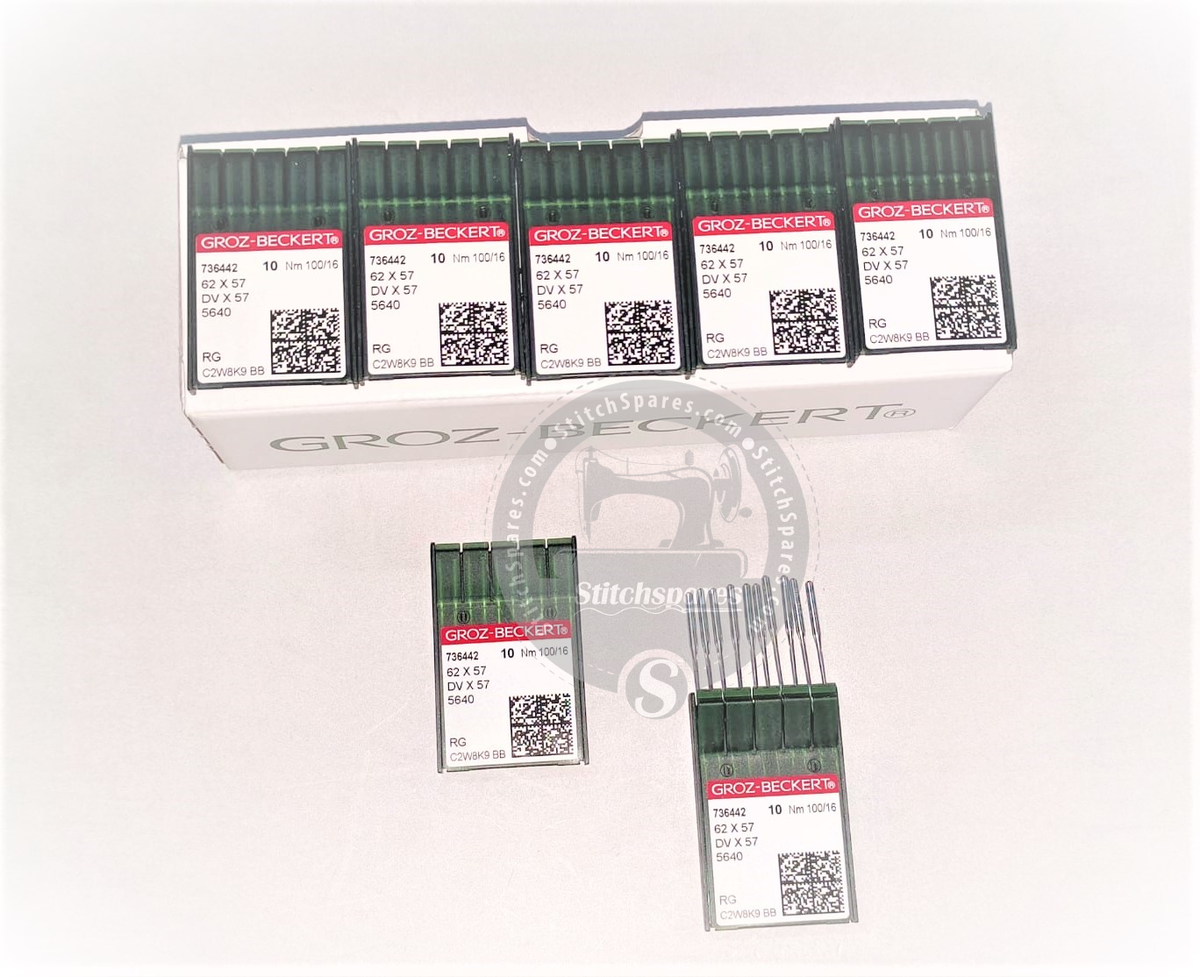 62X57 / 5640 / DVX57 100/16 Groz Beckert Sewing Machine Needle