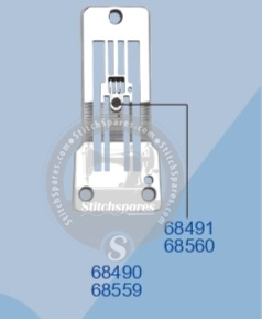 マトそのニ 68490, 68491 NEEDLE PLATE YAMATO FD-62G-01MR (4×5.2) SEWING