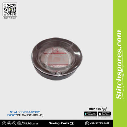 5007 Oil Gauge (Kdm-40) NEWLONG DS-9A,DS-9C,DS-9AW,DS-9CW,DS-9P FIBC Bag Closer Sewing Machine