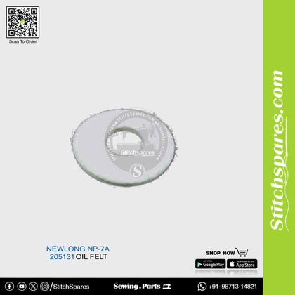 205131 Oil Felt NEWLONG NP-7A Bag Closer Sewing Machine Spare Part