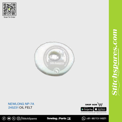 245231 Oil Felt NEWLONG NP-7A Bag Closer Sewing Machine Spare Part