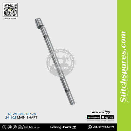 241102 Main Shaft NEWLONG NP-7A Bag Closer Sewing Machine Spare Part