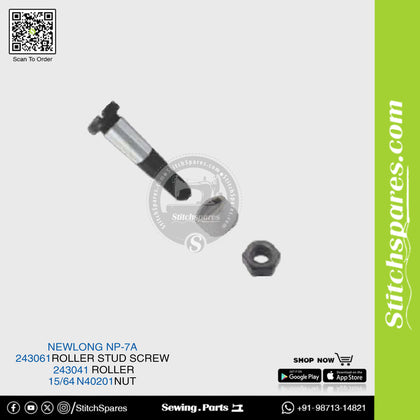 243041 Roller NEWLONG NP-7A Bag Closer Sewing Machine Spare Part