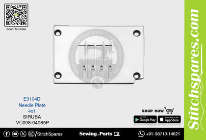 E9104D NEEDLE PLATE SIRUBA VC008-04085P (4×1) SEWING MACHINE SPARE PART