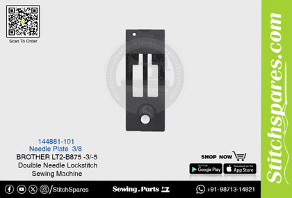 Strong-H 144881-101 3/8 Needle Plate Brother LT2-B875 -3/-5 Double Needle Lockstitch Sewing Machine Spare Part