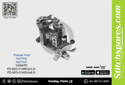 Strong-H 3027095 Presser Foot Yamato FD-62G-01MS (4×6.0mm) Industrial Sewing Machine Spare Part