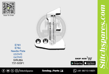 E784 Needle Plate Siruba 700F, 737, 747, 757 Overlock Sewing Machine Spare Part