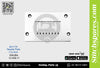 E9117A Needle Plate SIRUBA VC008 Multi-Needle Sewing Machine Part