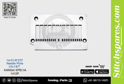 STRONG-H 14-D1-8-23T NEEDLE PLATE KANSAI SPECIAL 1412P (23×1-8-T) SEWING MACHINE SPARE PART
