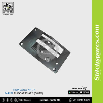 244132 Throat Plate (50Mm) NEWLONG NP-7A Bag Closer Sewing Machine Spare Part