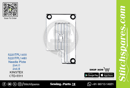 STRONG-H 5220TPL1400 Needle Plate KINGTEX CTD-9311 (2×4.0) Sewing Machine Spare Part