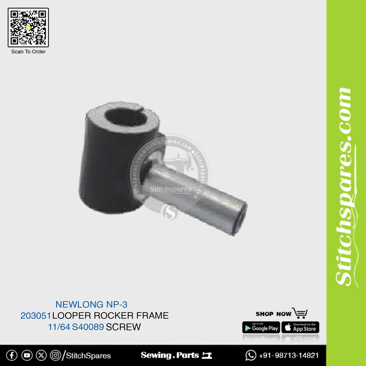 203051 Looper Rocker Frame NEWLONG NP-3 Máquina de coser portátil para ...