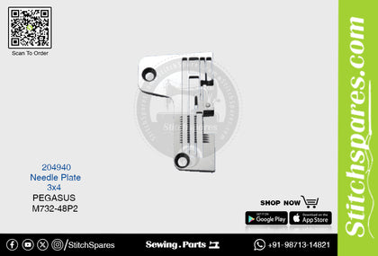 STRONG-H 204940 Needle Plate PEGASUS M732-48P2 (3×4) Sewing Machine Spare Part