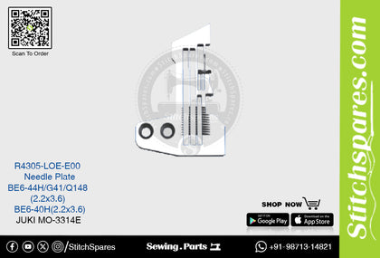 Strong-H R4305-Loe-E00 Needle Plate Juki Mo-3314e-Be6-40h (2.2×3.6) Sewing Machine Spare Part