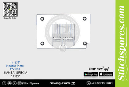 STRONG-H 14-17T NEEDLE PLATE KANSAI SPECIAL 1412P SEWING MACHINE SPARE PART