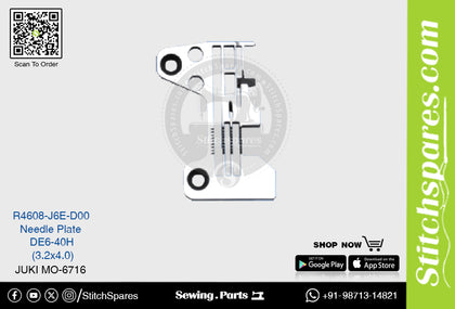 Strong-H R4608-J6e-D00 Needle Plate Juki Mo-6716-De6-40h (3.2×4.0) Sewing Machine Spare Part