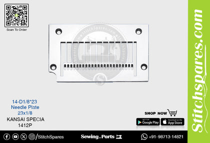 STRONG-H 14-D1-8-23 NEEDLE PLATE KANSAI SPECIAL 1412P SEWING MACHINE SPARE PART
