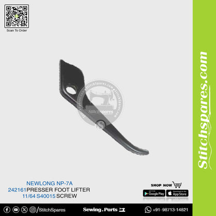 242161 Presser Foot Lifter NEWLONG NP-7A Bag Closer Sewing Machine Spare Part