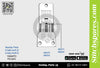 स्ट्रांग-एच 68490 01एमआर(4×5.2)मिमी सुई प्लेट यामाटो एफडी-62जी फ्लैटलॉक (इंटरलॉक) सिलाई मशीन स्पेयर पार्ट