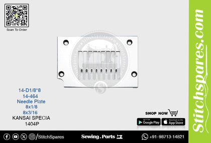 STRONG-H 14-464 NEEDLE PLATE KANSAI SPECIAL 1404P (8×3-16) SEWING MACHINE SPARE PART