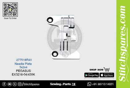 STRONG H 277518R40 Needle Plate PEGASUS EX3244-03-333K (3×2×4) Sewing Machine Spare Part