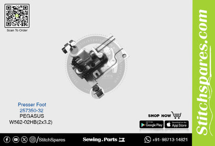 Strong-H 257350-32 Presser Foot Pegasus W562-02HB (2×3.2mm) Industrial Sewing Machine Spare Part