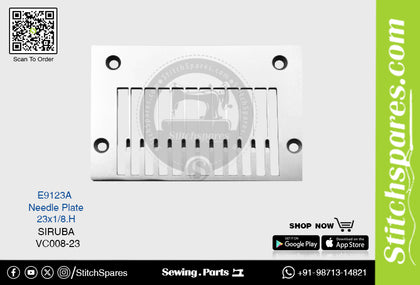 E9123A Needle Plate SIRUBA VC008 Multi-Needle Sewing Machine Part