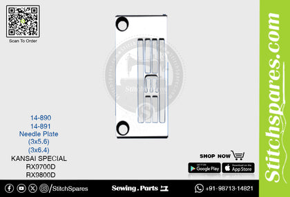 Strong-H 14-890 Needle Plate Kansai Special Rx-9700d Sewing Machine Spare Part