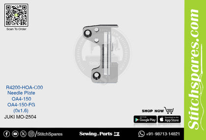 Strong H R4200-HOA-C00 OA4-150 A4-150-FG (0?1.6) Needle Plate Juki MO-2504 Double Needle Lockstitch Sewing Machine Spare Part