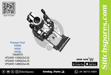 Strong-H 95581 Presser Foot Yamato VF2400-140M (2×4.0mm) Industrial Sewing Machine Spare Part