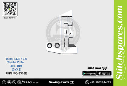 Strong-H R4508-Loe-G00 Needle Plate Juki Mo-3316e-De4-40h (3×3.8) Sewing Machine Spare Part