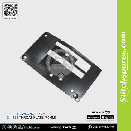 244133 Throat Plate (70Mm) NEWLONG NP-7A Bag Closer Sewing Machine Spare Part