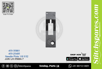 Strong H 400-35881 1/8 Needle Plate Juki LH-3568A-7 Double Needle Lockstitch Sewing Machine Spare Part