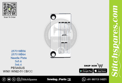 STRONG H 257018B64 Needle Plate PEGASUS W561 W562-01 CB-CC (3×6.4) Sewing Machine Spare Part