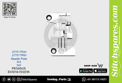 STRONG H 277517R50 Needle Plate  PEGASUS EX3216 03 223K (3×5) Sewing Machine Spare Part