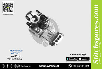 Strong-H 6507003 Presser Foot Yamato VT1500 (3×5.6mm) Industrial Sewing Machine Spare Part
