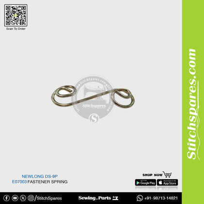 E07003 Fastener Spring NEWLONG DS-9A,DS-9C,DS-9AW,DS-9CW,DS-9P FIBC Bag Closer Sewing Machine