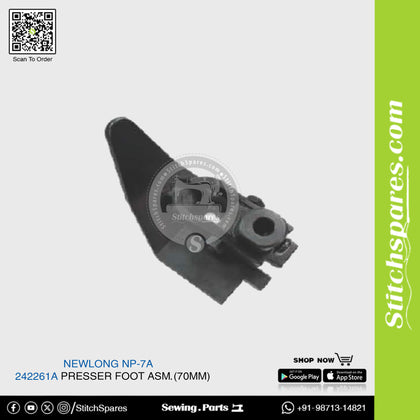 242261A Presser Foot Asm. (70Mm) NEWLONG NP-7A Bag Closer Sewing Machine Spare Part