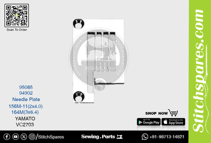 Strong-H 95085 156M-11(3×5.6)mm Needle Plate Yamato VC2703 Flatlock (Interlock) Sewing Machine Spare Part