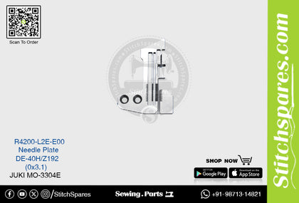 Strong-H R4200-L2e-E00 Needle Plate Juki Mo-3304e-De-40h-Z192 (0×3.1) Sewing Machine Spare Part