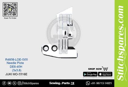 Strong-H R4608-Loe-G00 Needle Plate Juki Mo-3316e-De6-40h (3×3.8) Sewing Machine Spare Part