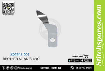 Strong-H S02643-001 Knife / Blade / Trimmer Brother SL-737 S-7200 Sewing Machine Spare Parts