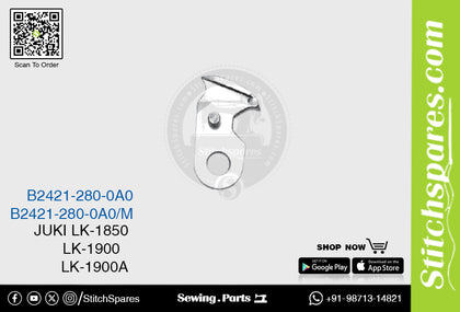 B24212800A0 / B2421-280-0A0 MOVING KNIFE ASM. JUKI LK-1900B Computerized Bartacking Machine Spare Parts