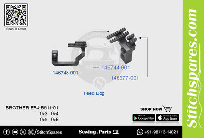 Strong H 146748-001 Feed Dog Brother EF4-B511-01 Overlock Sewing Machine Spare Part