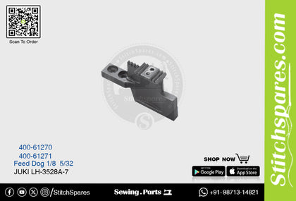 Strong H 400-61271 5/32 Feed Dog Juki LH-3528A-7 Double Needle Lockstitch Sewing Machine Spare Part