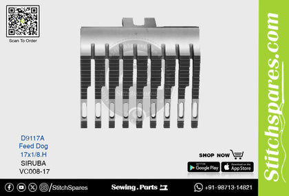 D9117A Feed Dog SIRUBA VC008 Multi-Needle Sewing Machine Part