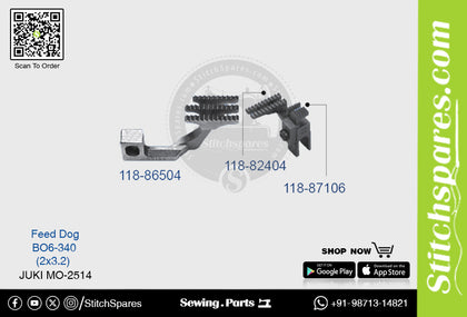 Strong-H 118-82404 Feed Dog Juki Mo-2514-Bo6-340 (2×3.2) Sewing Machine Spare Part